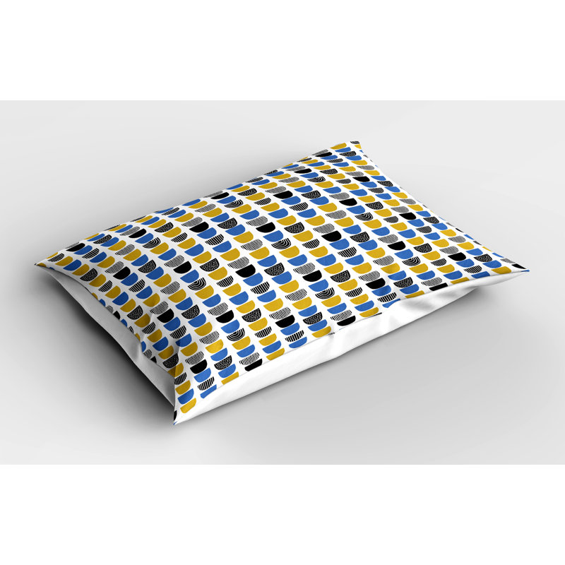 Ensemble de 2 taies décoratives à motif abstrait Ambesonne, H 20 po x l 36 po