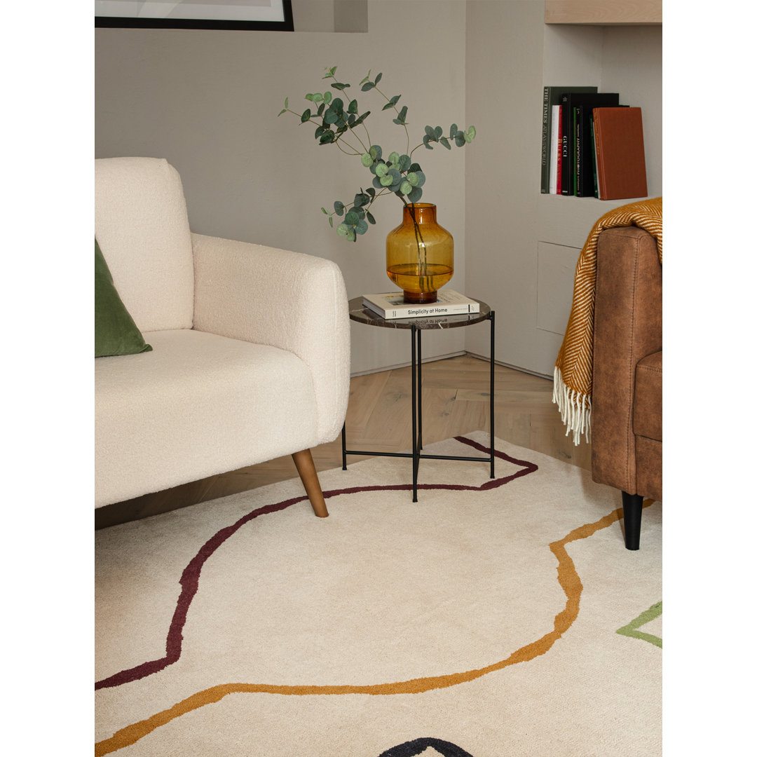 Gina Geometric Wool Hand Tufted Area Rug