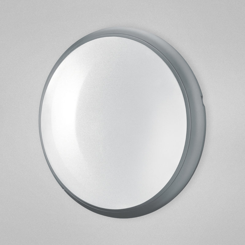 Wall Light, Grey, 13" H x 13" W