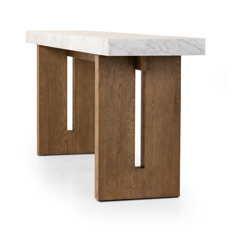 Olympia Console Table-White Carrara Marble