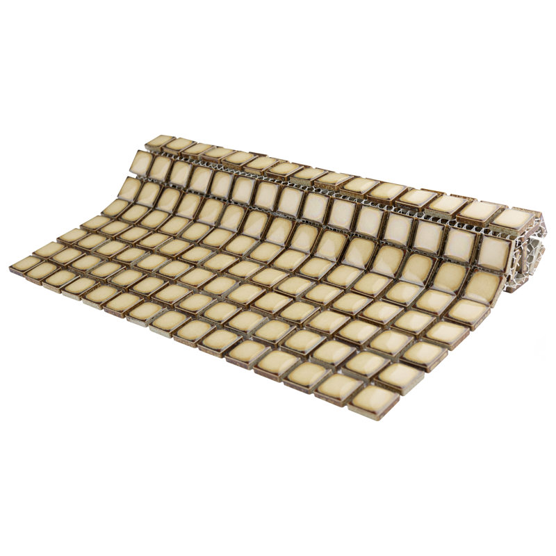 Hudson Edge 1" x 1" Porcelain Mosaic Tile, Caffe