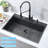 33" L x 22" W Drop In Kitchen Sink with Sink Grid and Drain Assembly-70073645