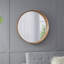 31,5 "miroir rond en bois de pin, miroir mural pour la salle de bain