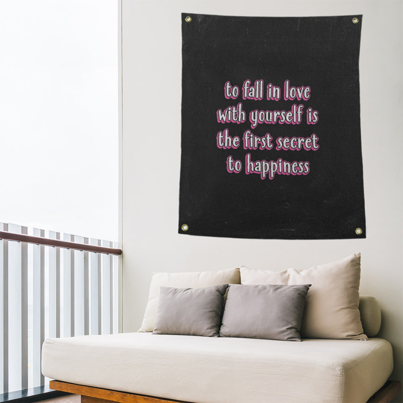 Tapisserie tableau noir en polyester, H 36 po x l 26 po, Rose