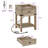 Leela 25.6'' H Farmhouse 1 Drawer Nightstand with Charging Station & Open Shelf
