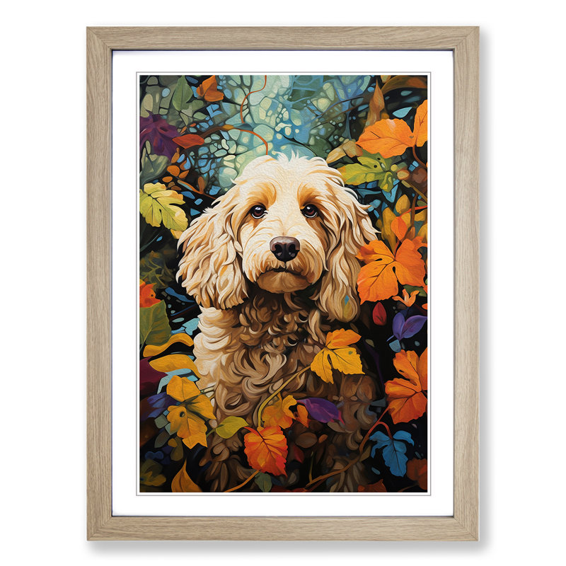 Cockapoo Informel - Single Picture Frame Print on Wood