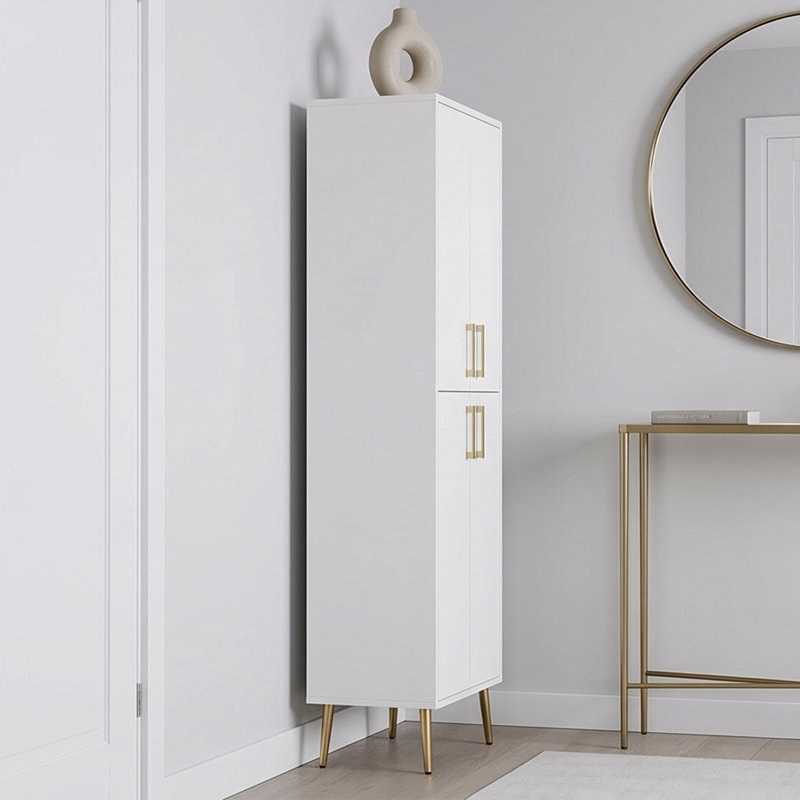 Armoire de rangement multifonctionnelle 4 portes Aurelia