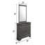 Miroir d'appoint moderne avec cadre en bois-1195757341