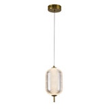 Luminaire suspendu en laiton 1 lumière DEL