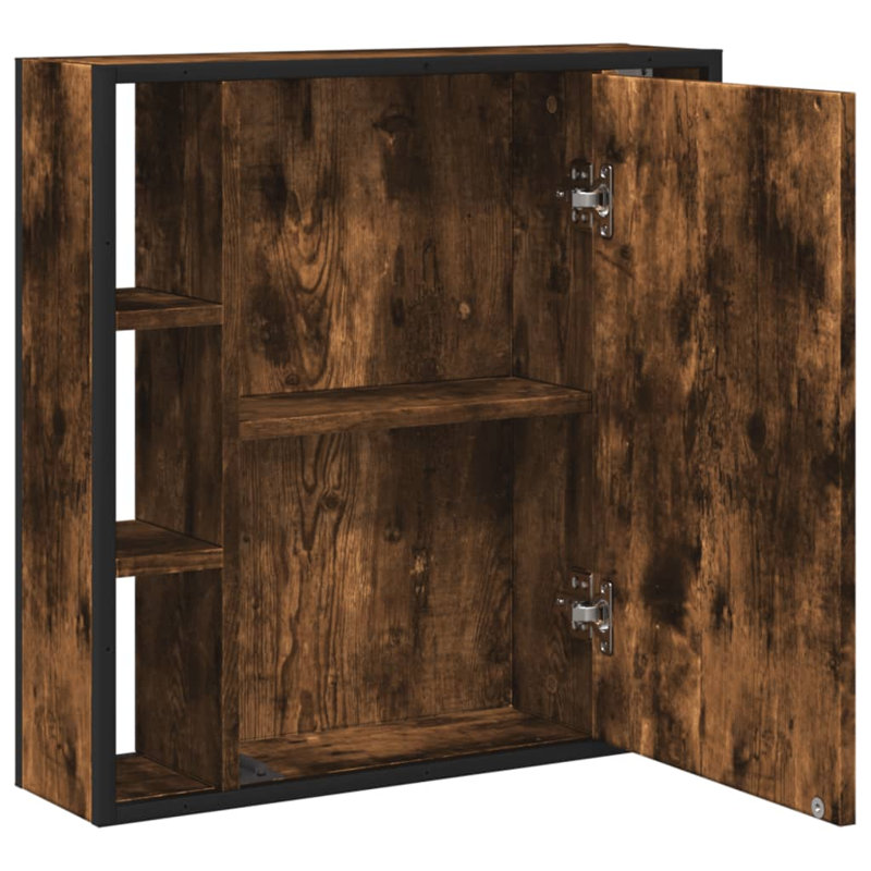 Armoire de salle de bain vidaXL, Chêne fumé