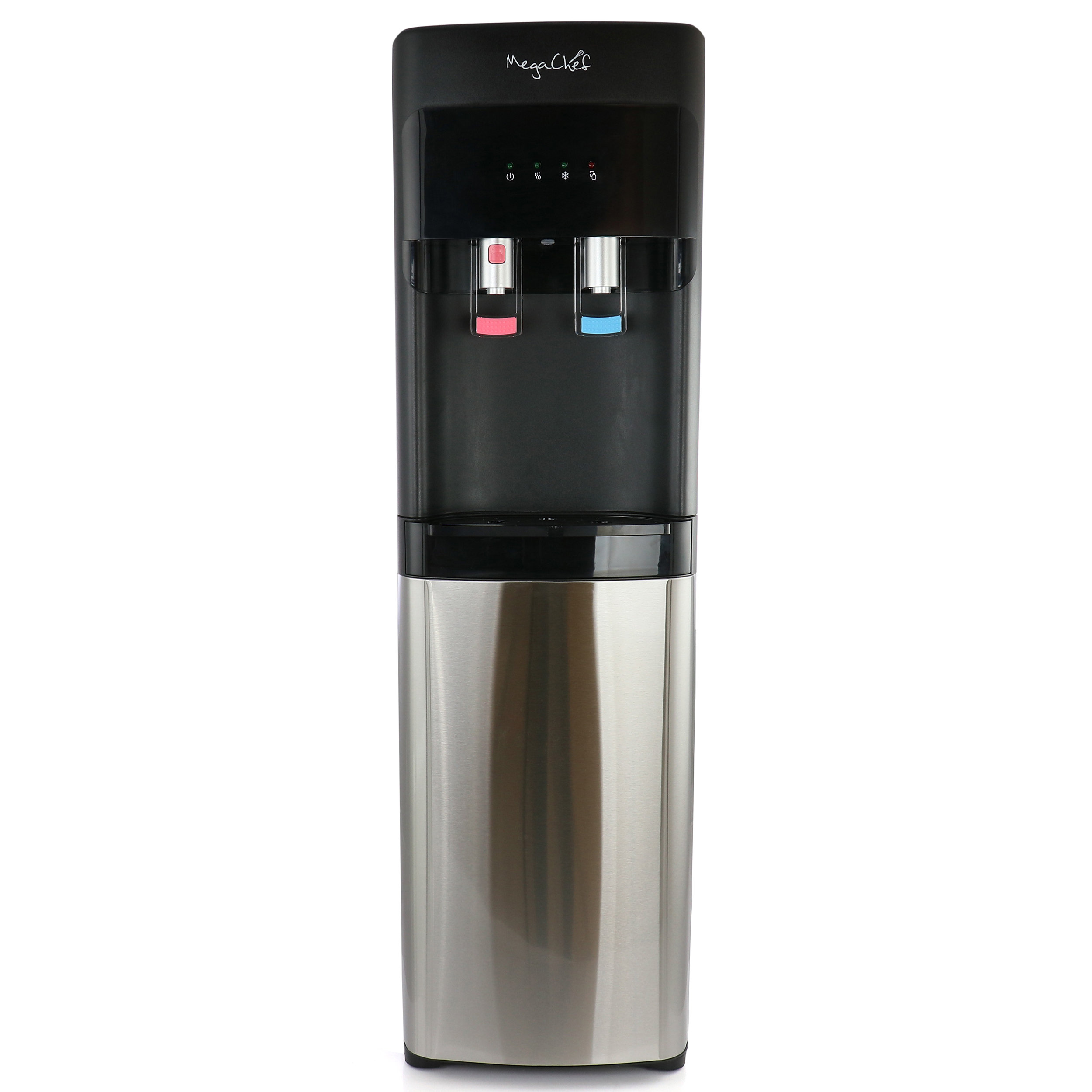 MegaChef Silver Freestanding Bottom Loading Electric Water Cooler with