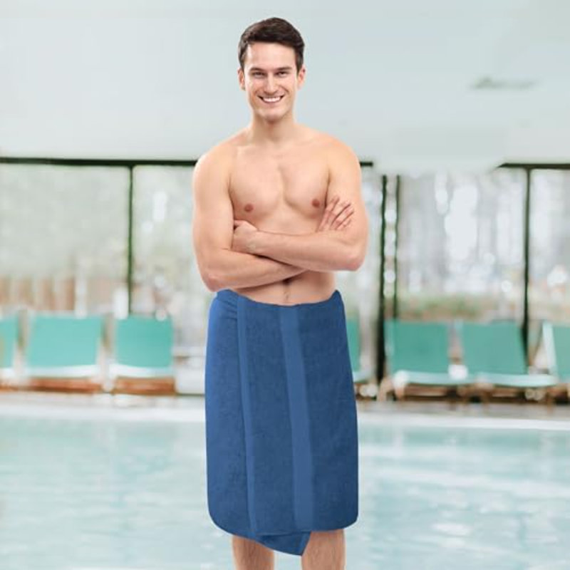 6 Pack Medium Bath Towel Set, 24 By 48 Inches, 500 GSM 100% Ring Spun Cotton, Lightweight And Highly Absorbent Quick Drying Premium Towels For Hotel, Spa And Bathroom, Navy