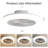18 Inch Enclosed Ceiling Fan With Light And Remote