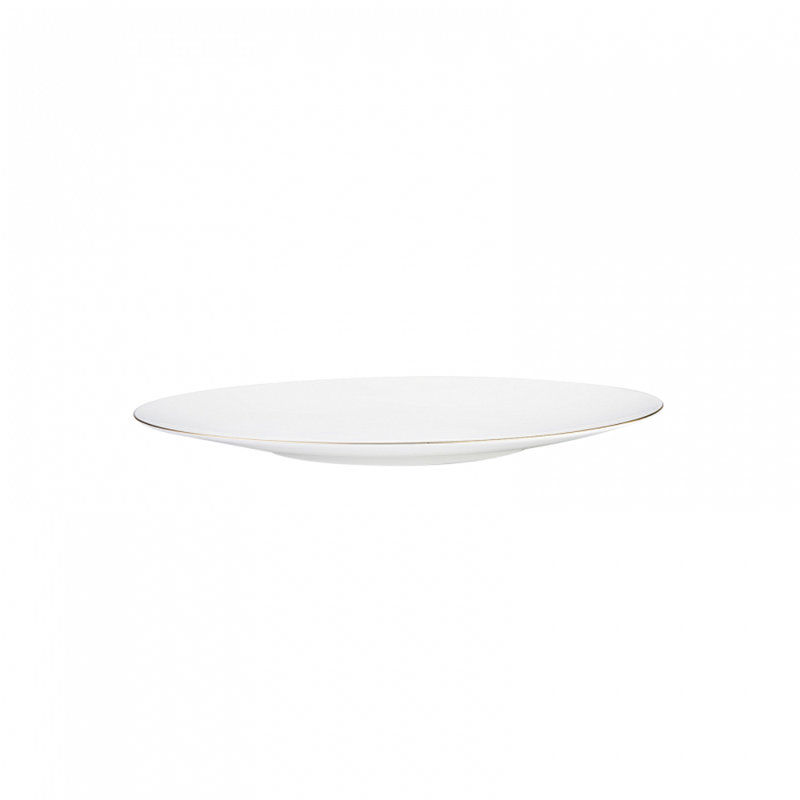 Karaca Fine Pearl Extra Chanak 62-Piece Dinner Set for 12 People, Gold White