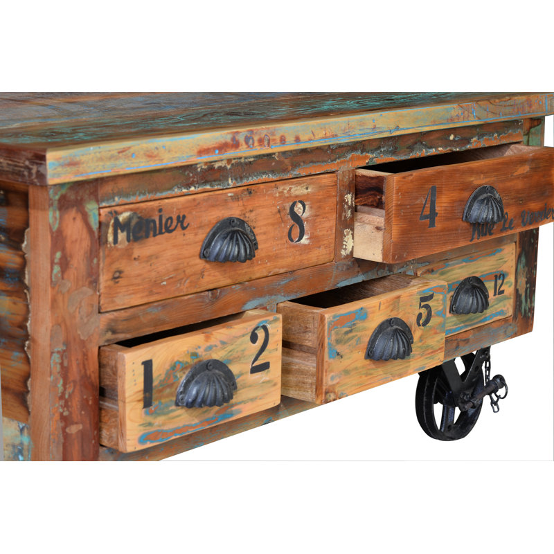 Colucci Solid Wood Coffee Table with Storage