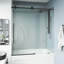 Elan E-Class 56-60" W x 66" H Sliding Frameless Tub Door with 3/8" Clear Glass-1034680082