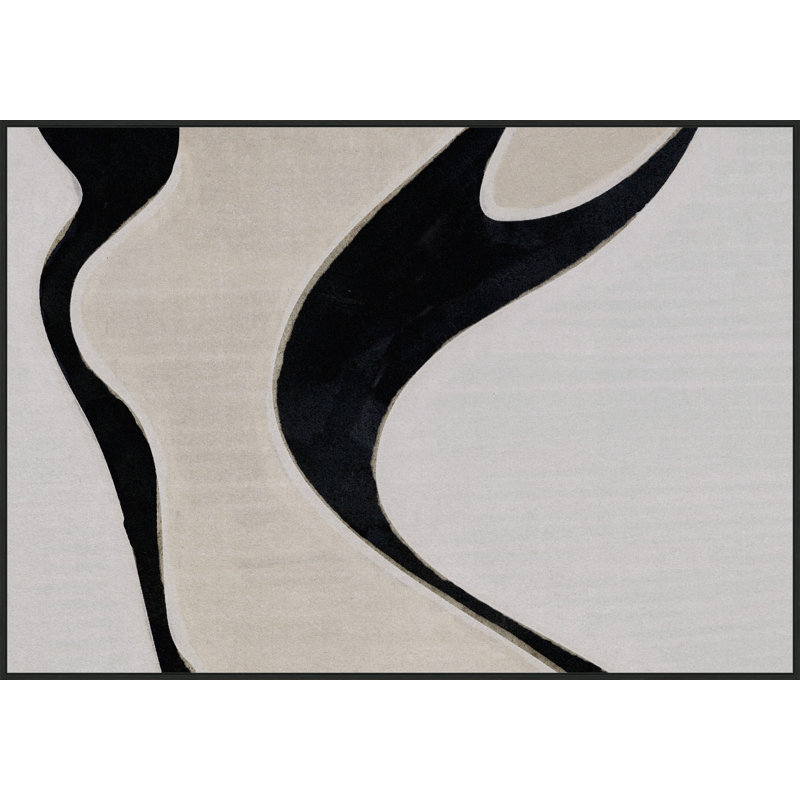 "Abstracted figure 6" par Thom Filicia - peinture sur toile à cadre flottant