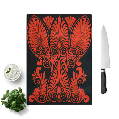 Tempered Glass Illustration Chopping Board