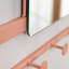 Furness Metal Flat Wall Mirror with Hooks-759047550