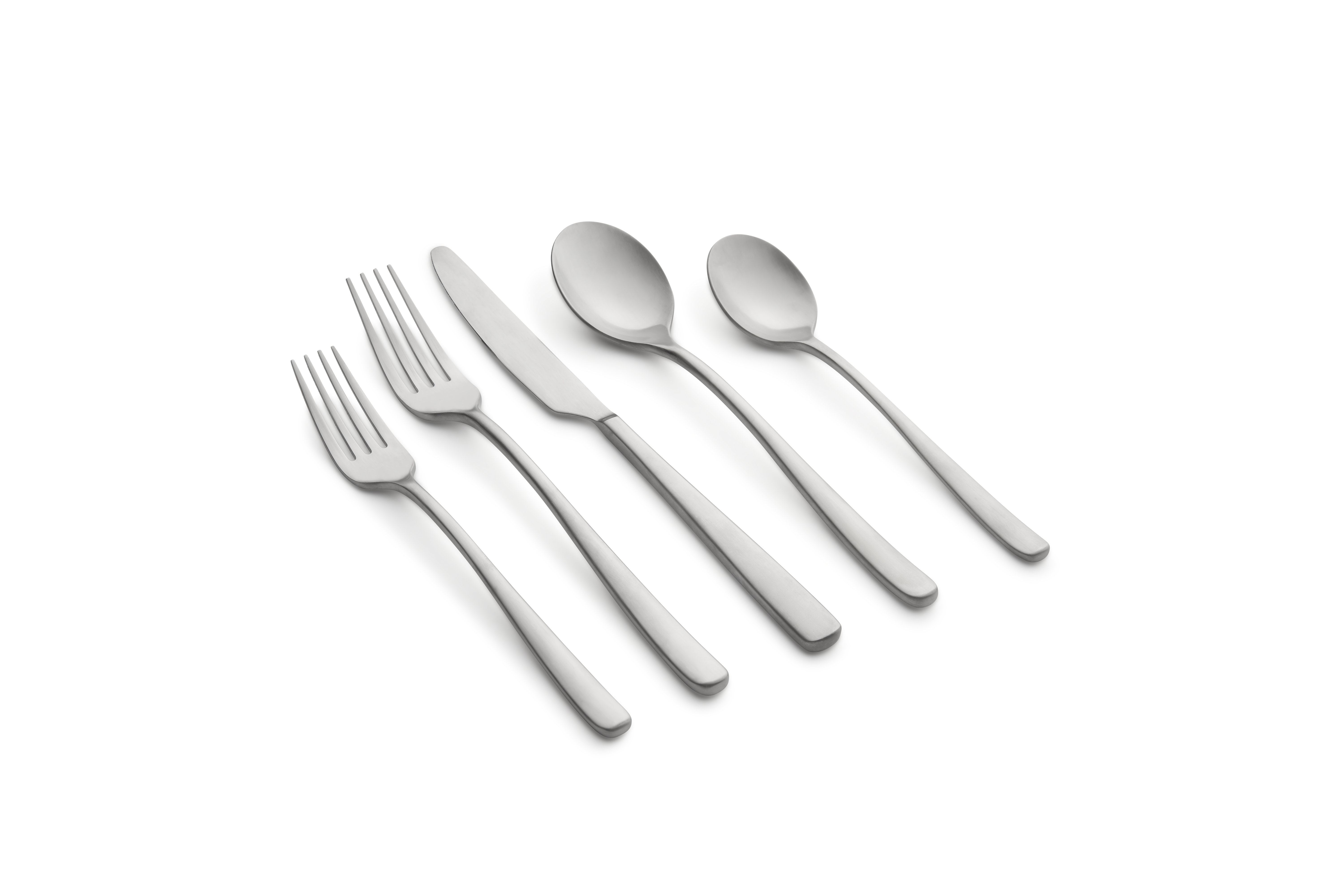 Matte Black Silverware Set, Satin Finish 20-Piece Stainless Steel Flatware Set, Tableware Cutlery Set Service for 4, Kitchen Utensil Set for Home