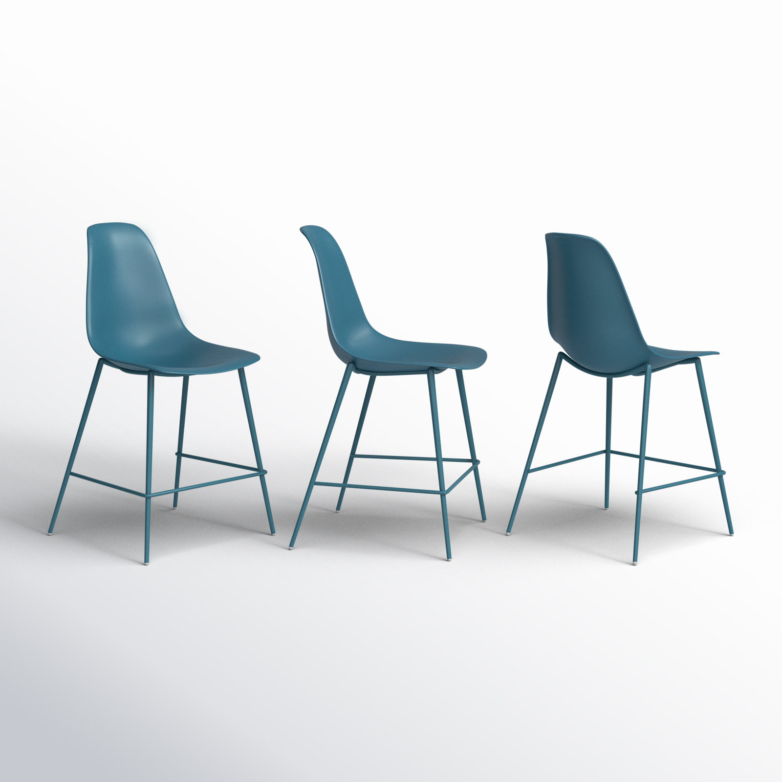 Isla 25" Bar Stool, Ocean Teal