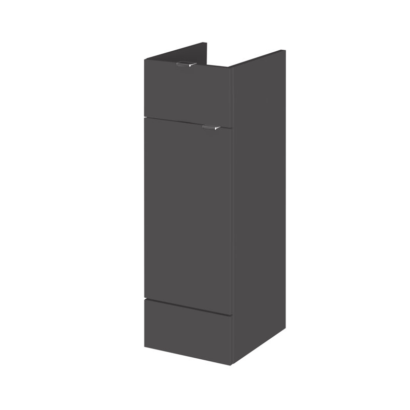 Fusion Linen Cabinet, Gloss Black