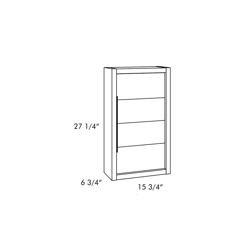 Armoire réversible haute 1 place DAX Modena