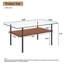 Modern glass coffee table-130837465