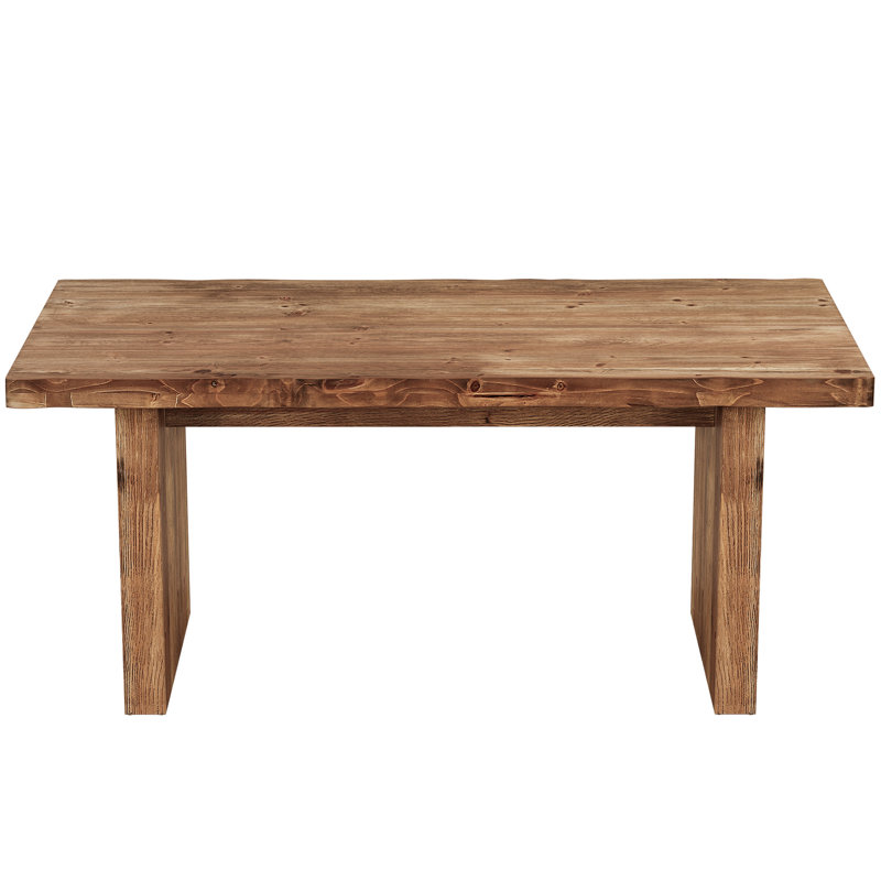 63" W Rectangle Solid Wood Computer Desk
