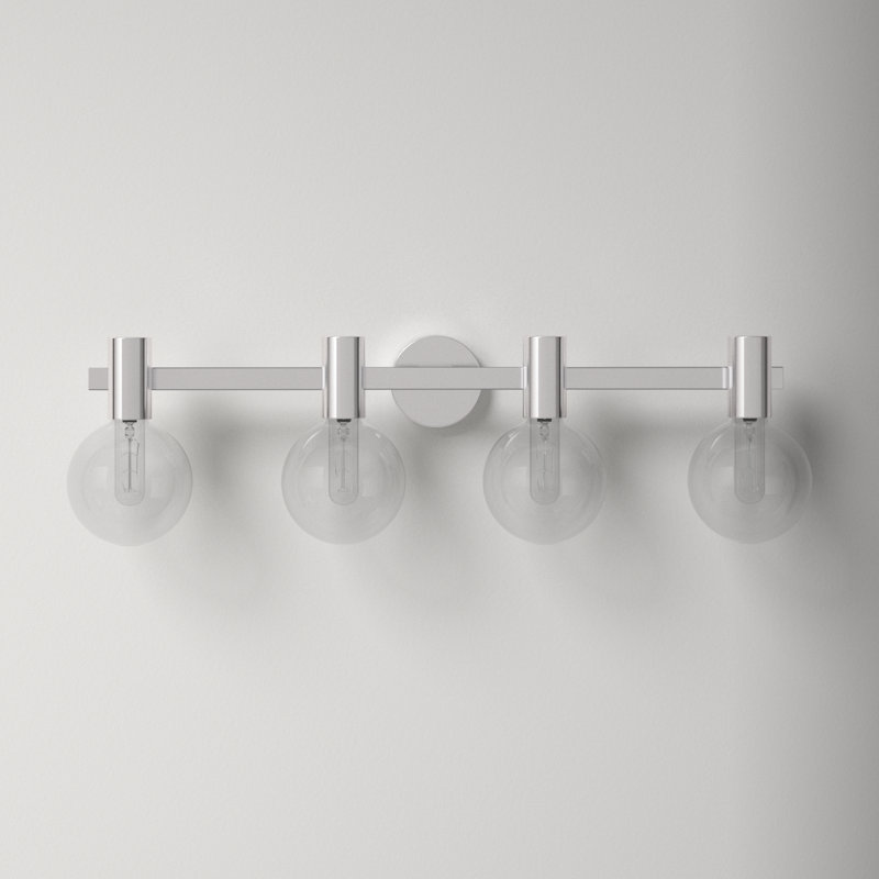 Ryenne 4 - Light Vanity Light, 10" H x 15.5" W x 15.5" D, 2 Lights, Chrome
