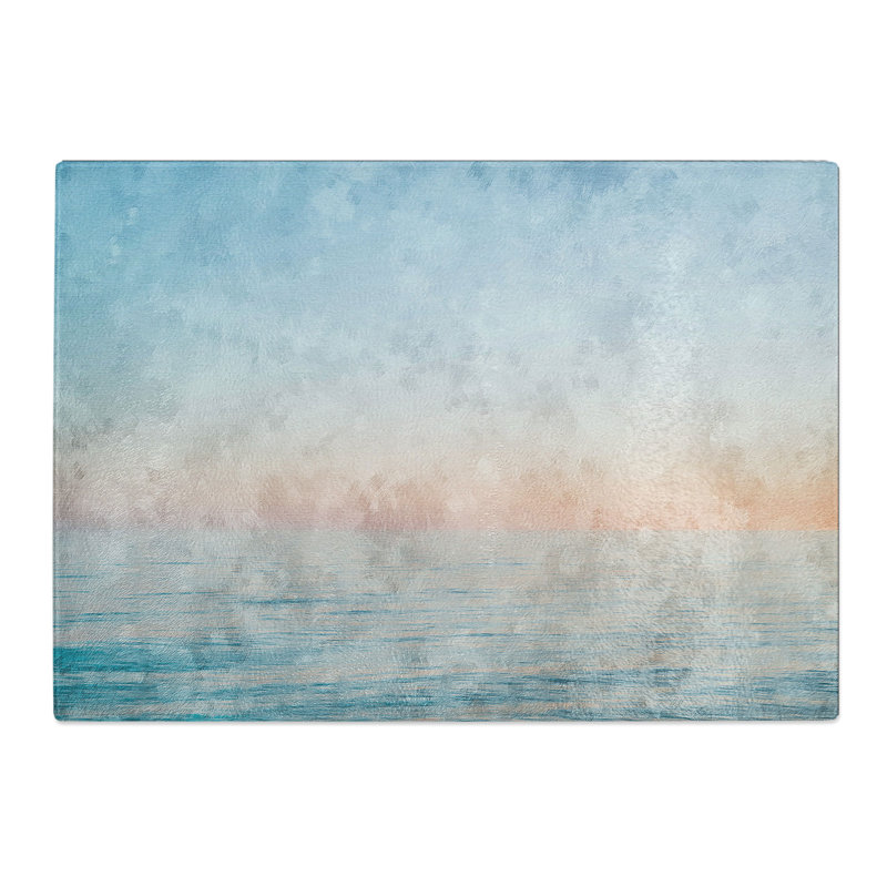 Ferring Beach Painting Chopping Board, 20cm W x 28.5cm L
