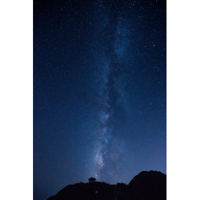 Milky Way Over The Mountain by EarnestTse - Wrapped Canvas Print