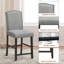 Upholstered Bar Stool with Solid Wood Frame