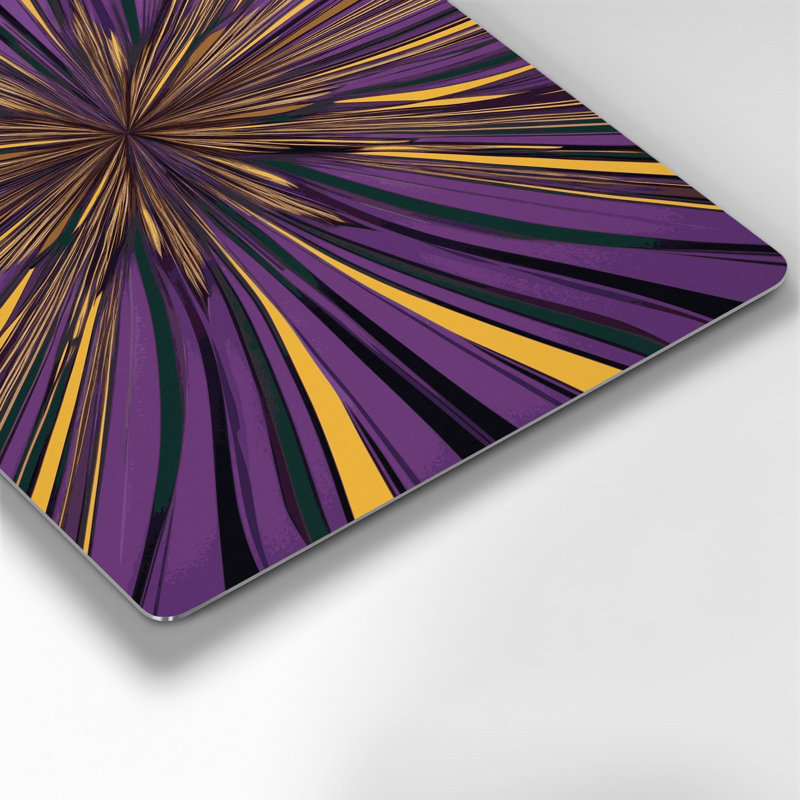 Op Art 40 Purple Metal Wall Art, 240" H x 360" W x 0.05" D