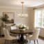 Lustre rond en cristal 5 lumières Transitional-1580840309