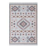 Agra Southwestern Area Rug in Pink/Black/Orange