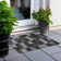 Machine Washable Indoor/Outdoor Cicel ACN1139 Black Rug