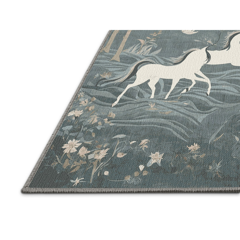 Tapis gris lavable à la machine, Tapis de couloir 2 pi x 5 pi