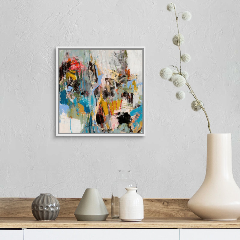 Reproduction d’art sur toile, "Adelaide" par Jeffrey Tover, Cadre blanc, H 14 po x l 14 po x P 1,75 po