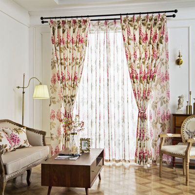 Printed Curtain For Living Room Window Curtains For Bedroom 2 Panels
