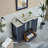 Brescia 48" Single Sink Freestanding Bathroom Vanity with Ceramic Top and Matching Mirror-62326211