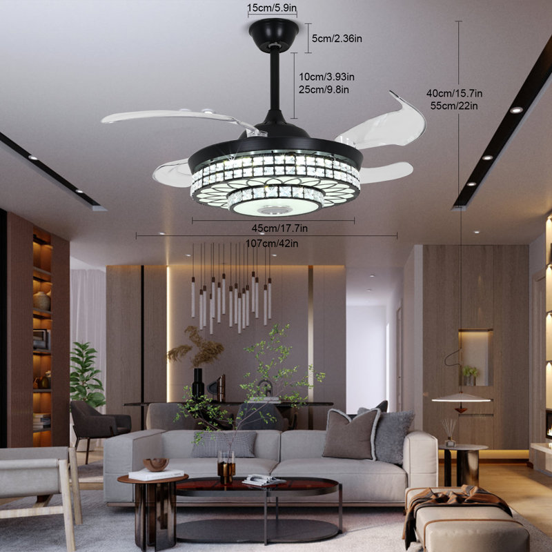 Bipnesh Ceiling Fan with Light Kit