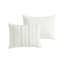 Ensemble d'édredon surdimensionné 6 pièces en jacquard de coton blanc / gris grand-121771442