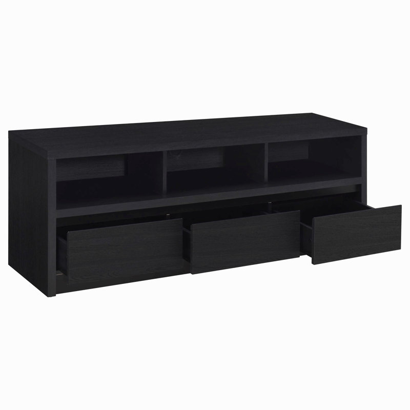 O'brien Black 3-Drawer Tv Stand Media Console