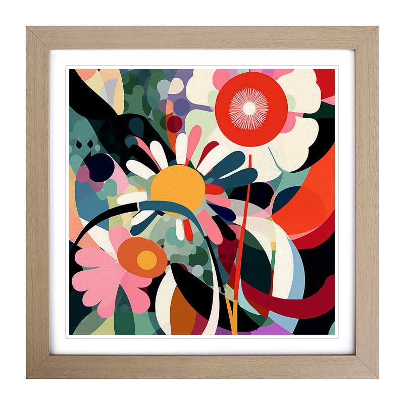 Single Picture Frame Print on Wood, Oak