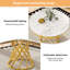 Round Metal Base Dining Table-682044129