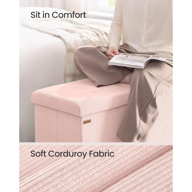 110cm Wide Standard Ottoman, Pink