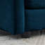Canapé modulaire en U avec repose-pieds réversible, canapé d'angle convertible 5 places avec 2 repose-pieds, canapé doux et minimaliste moderne pour le salon, chenille bleue