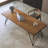 Nut-brown Rectangular Solid Wood writing desk-118342793