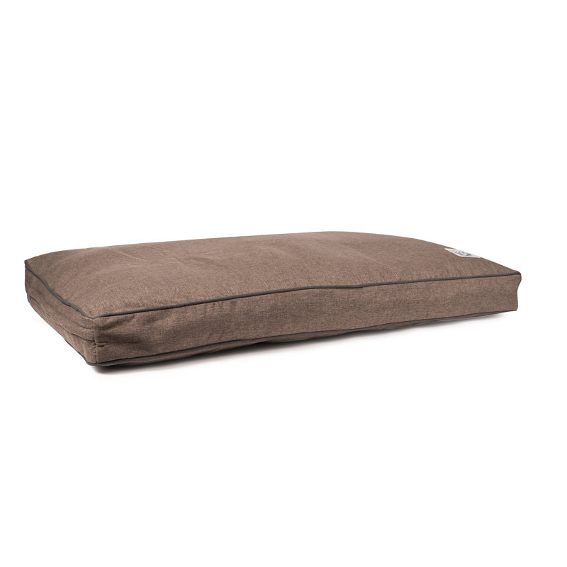 Lit pour chien avec housse amovible GreenDog Luxe Neutral Pet Napper , Café, Grand (l 42 po x P 30 po x H 4 po)